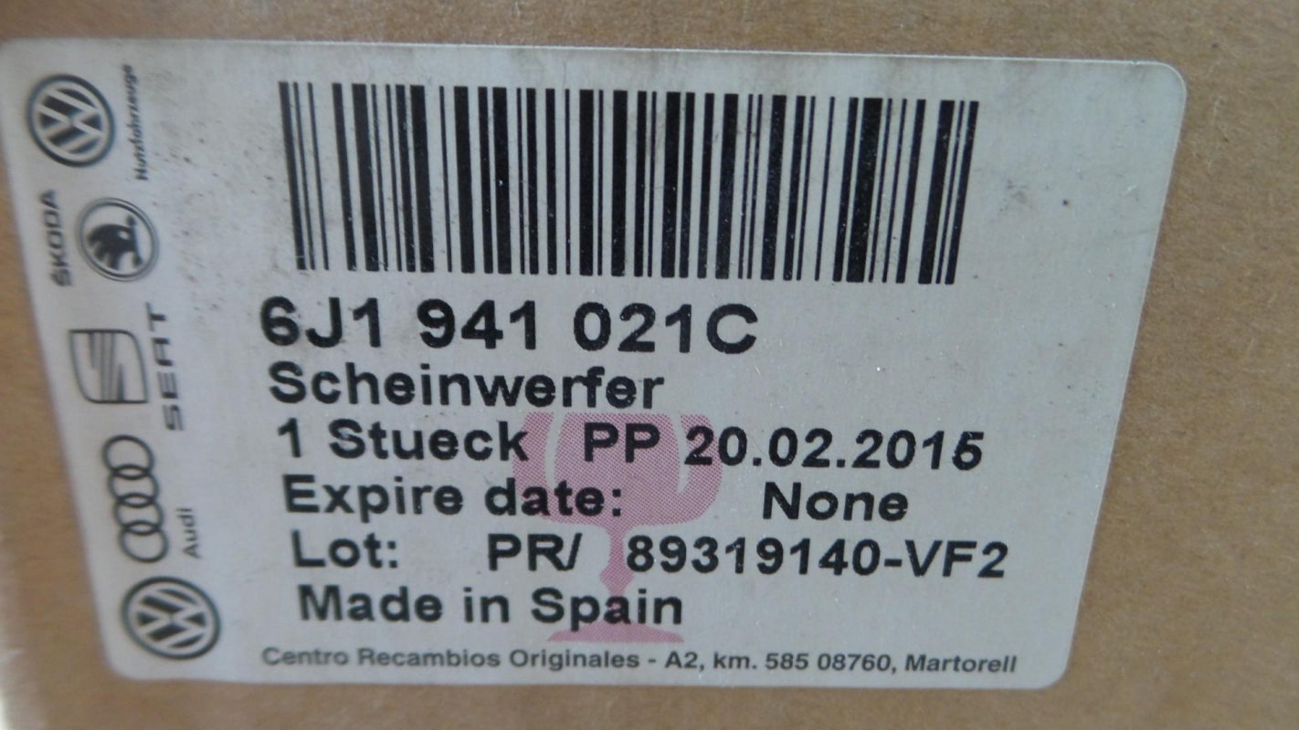 Original SEAT Ibiza '09-'12 Halogen Hauptscheinwerfer links 6J1941021C