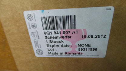 Original VW Polo '05-'10 Halogendoppelscheinwerfer Frontlicht links 6Q1941007AT