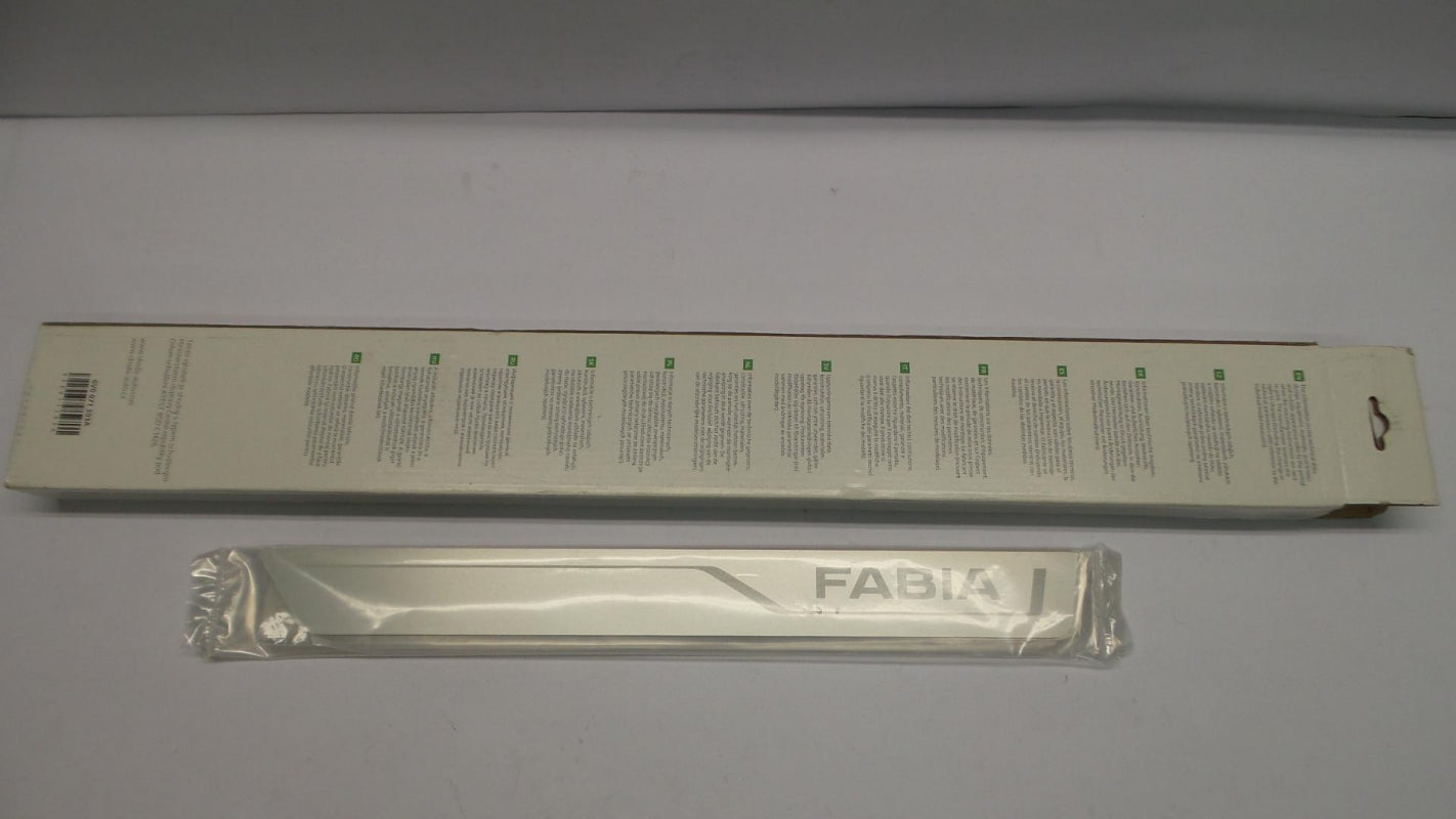 Original SKODA Fabia III '15- Einstiegsleistensatz 4-stück Aluminium 6V0071303A