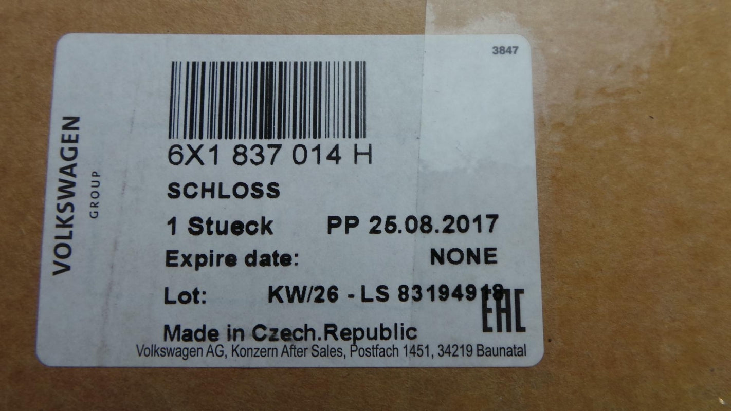 Original VW Golf Mk4 Passat B5 SKODA Octavia Türschloss vorne rechts 6X1837014H