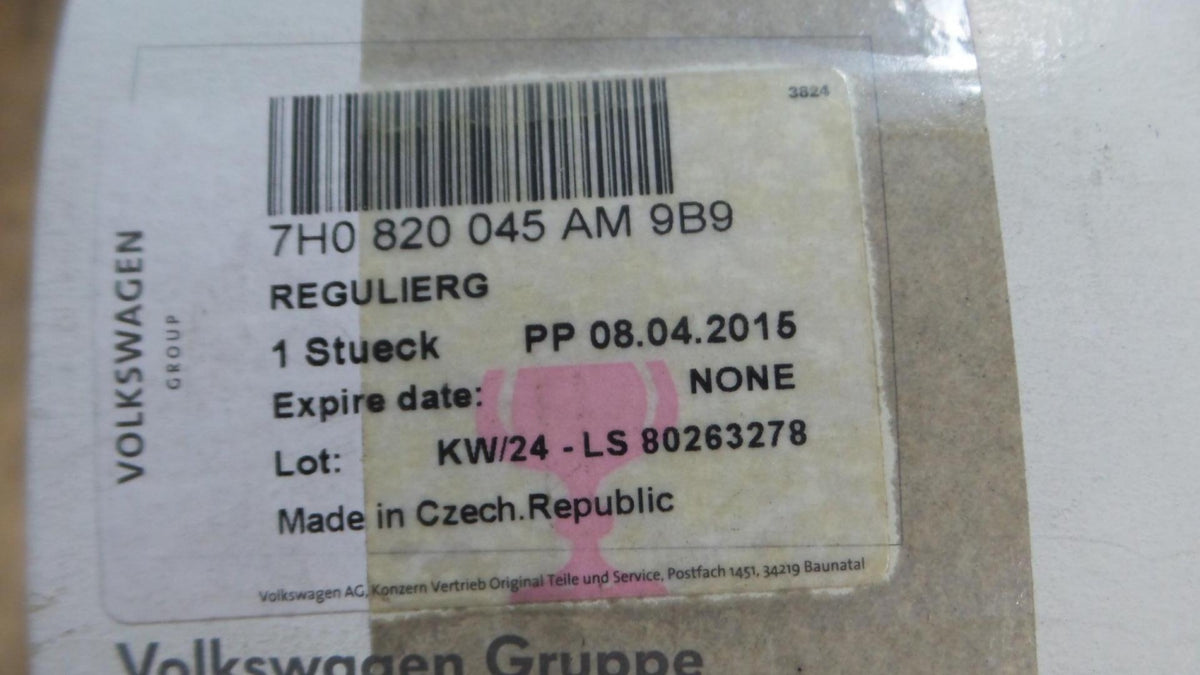 Original VW Transport T5 Heizungsbetätigung satinschwarz 7H0820045AM9B9