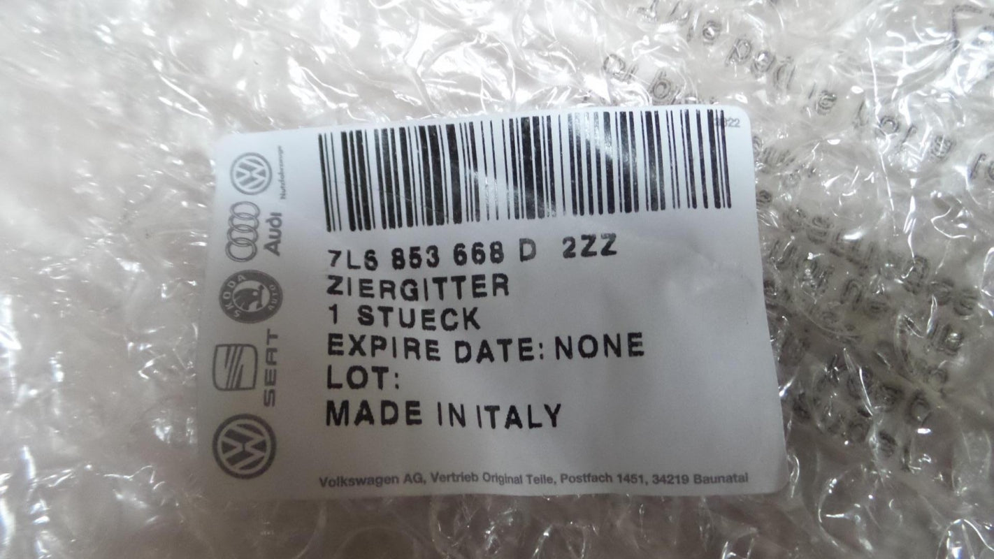 Original VW Touareg '07-'10 Kühlergrill Blende Ziergitter chrom 7L6853668D2ZZ