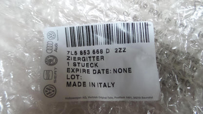 Original VW Touareg '07-'10 Kühlergrill Blende Ziergitter chrom 7L6853668D2ZZ