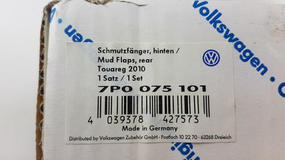 Original VOLKSWAGEN Touareg II (7P) Schmutzfänger 2 Stuck Hinten 7P0075101