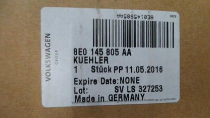 Original AUDI A4 '05-'09 SEAT Exeo 2.0L Benzinmotor Ladeluftkühler 8E0145805AA