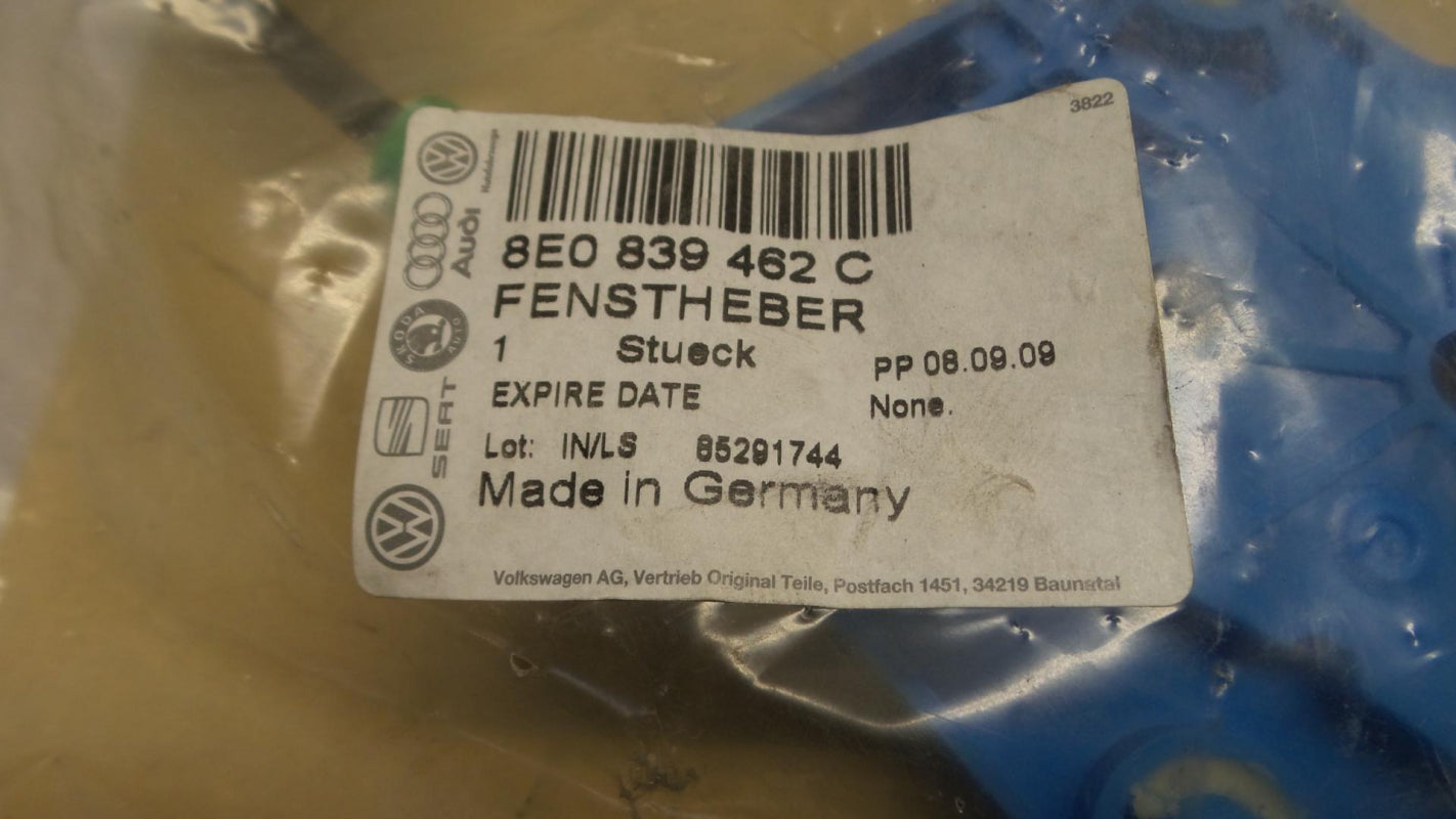 Original AUDI A4 RS4 SEAT Exeo Fensterheber ohne Motor hinten rechts 8E0839462C