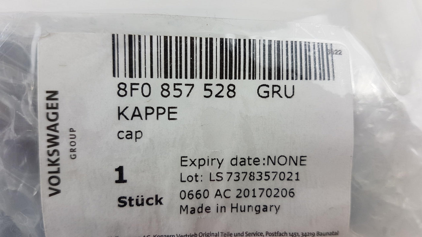 Original AUDI A3 A4 A5 RS3 RS4 RS5 Außenspiegelkappe grund rechts 8F0857528GRU