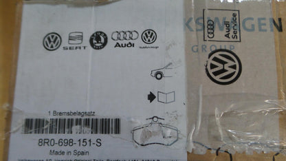 Original AUDI Q5 I '08-'17 Bremsbeläge mit Warnkontakt vorne 8R0698151S