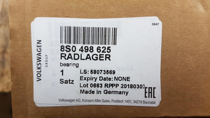Original AUDI TT Mk3 '14- Radlagersatz vorne 8S0498625