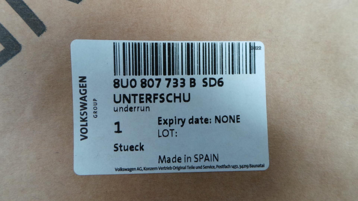 Original AUDI Q3 '15- Stoßfängerabdeckung anthrazit vorne 8U0807733BSD6