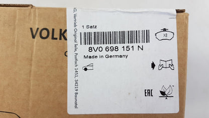 Original AUDI RS3 TTRS Bremsbeläge mit Verschleissanzeige Vorne 8V0698151N