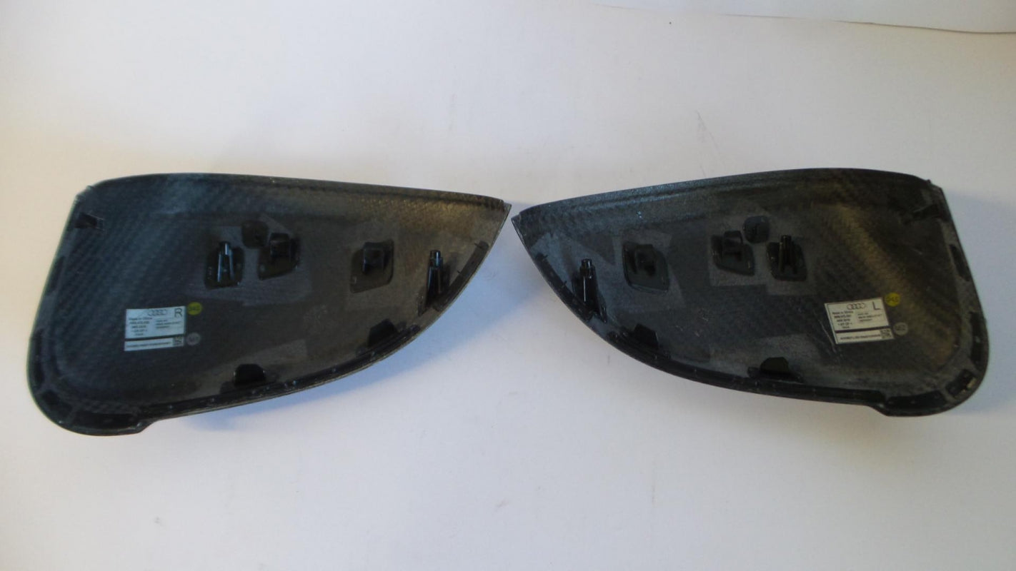 Original AUDI A4 A5 Außenspiegelkappen Satz 2-Stück karbon 8W00725303Q0