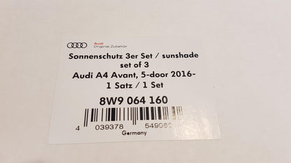 Original AUDI A4 S4 RS4 (B9) Sonnenblenden 3-teilig 8W9064160