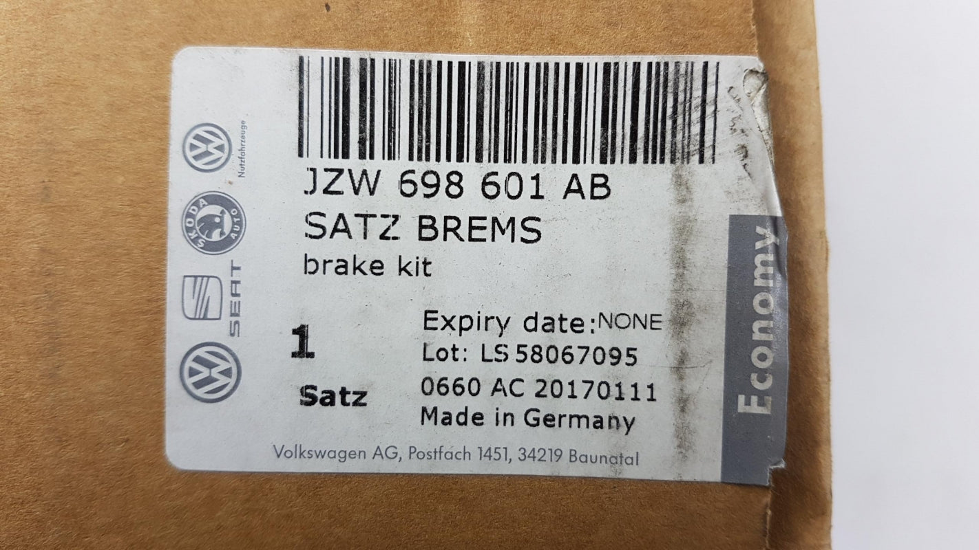 Original VW Caddy 3 Golf 5-6 Touran Bremsscheiben+Bremsbeläge hinten JZW698601AB