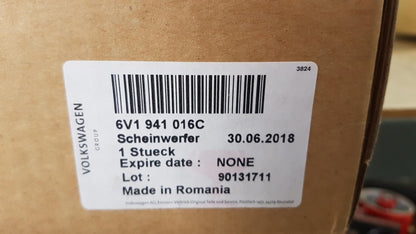 Original SKODA Fabia III (NJ) Frontscheinwerfer Halogen Rechts 6V1941016C