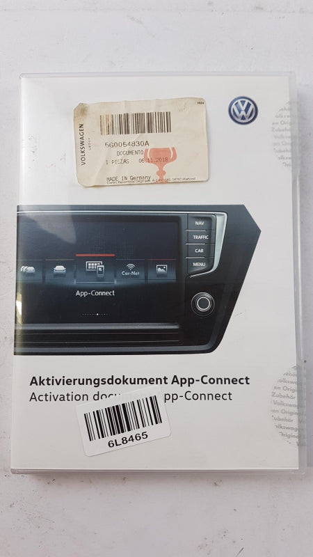 Original OE Volkswagen Aktivierungscode 5G0054830A