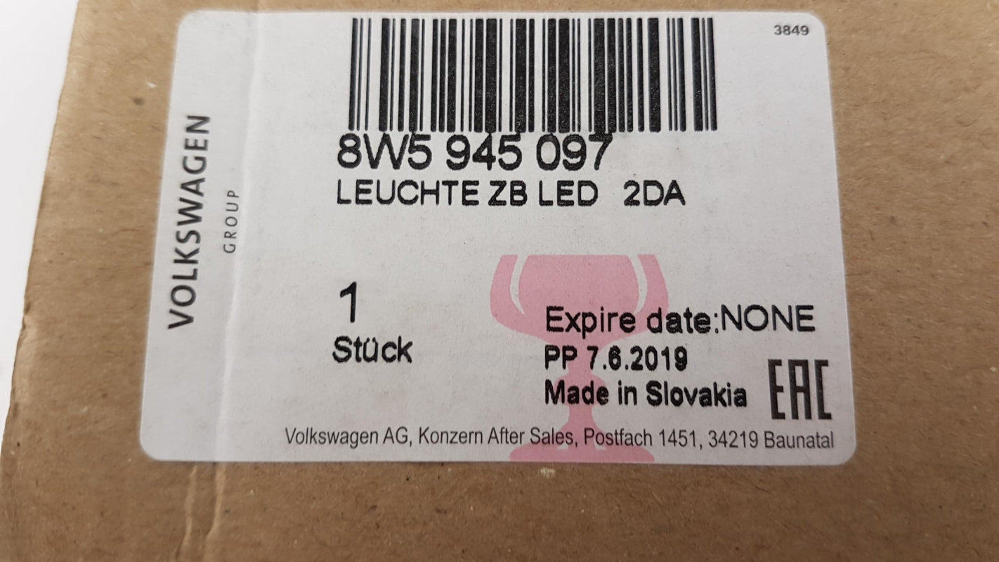 Original OE Volkswagen Zusatzbremsleuchte 8W5945097