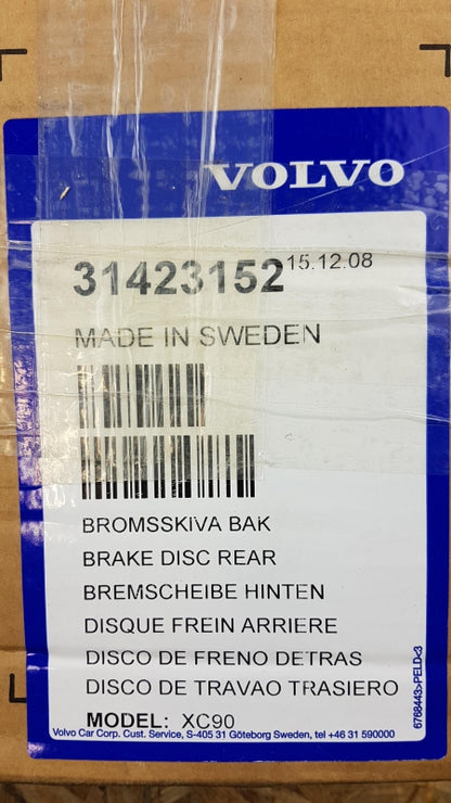 Original VOLVO XC90 I '02-'14 Bremsscheibe (1 stück) hinten 31423152