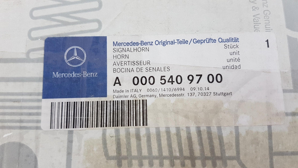 Original OE MERCEDES-BENZ Fanfare A0005409700