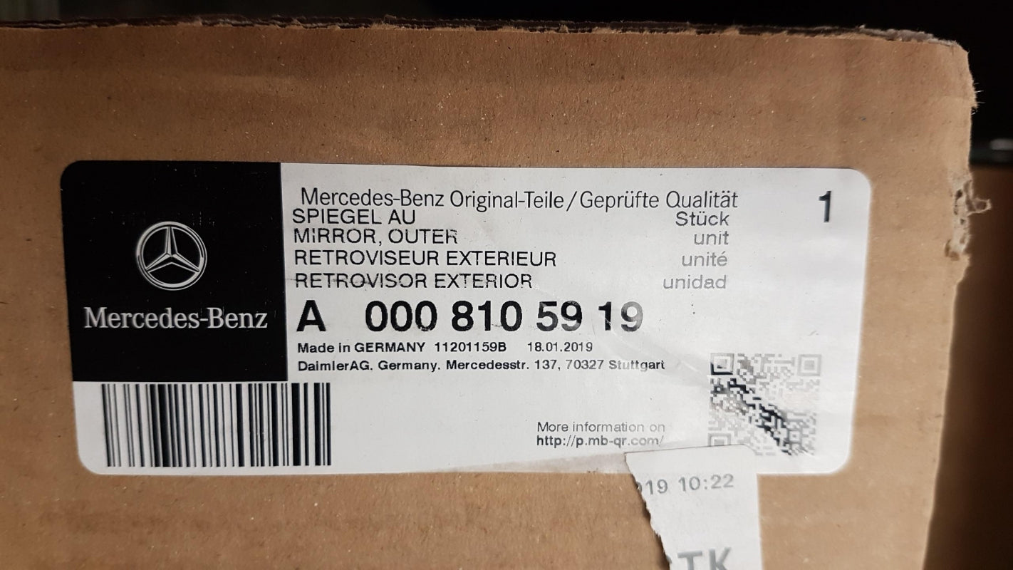 Original OE MERCEDES-BENZ Außenspiegel A0008105919