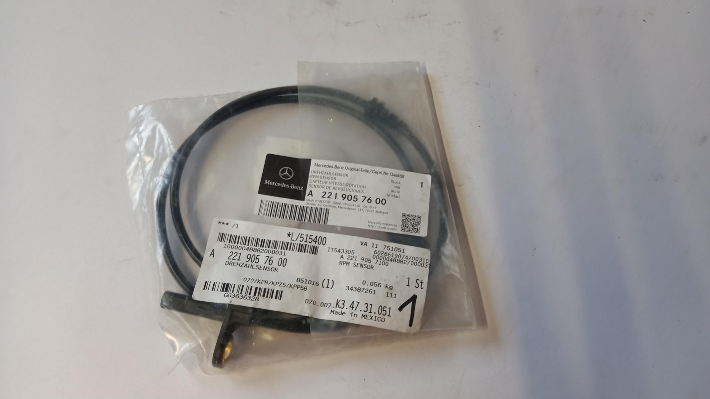 Original OE MERCEDES-BENZ Raddrehzahl Sensor A2219057600