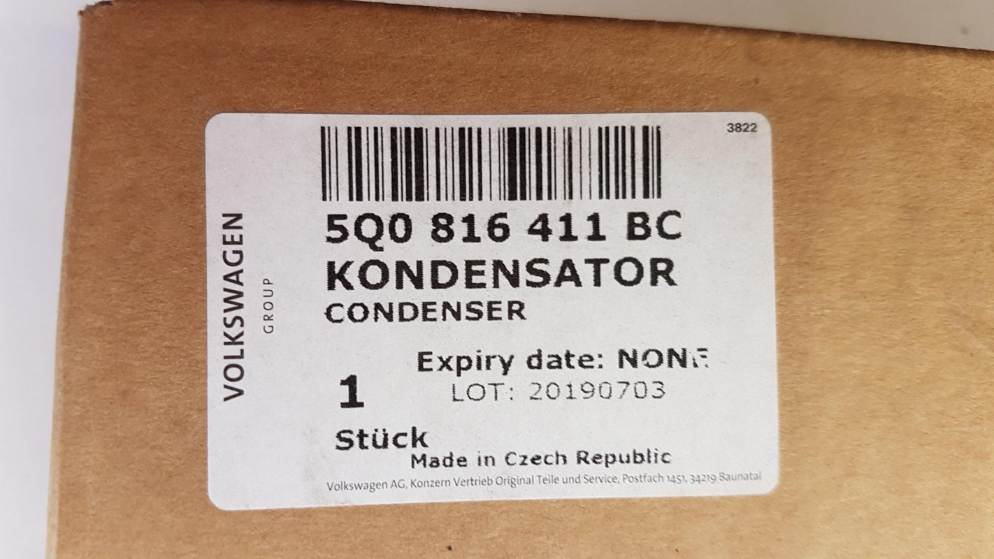 Original VW Golf Passat Tiguan T-Cross SKODA Kodiaq Klimakondensator 5Q0816411BC