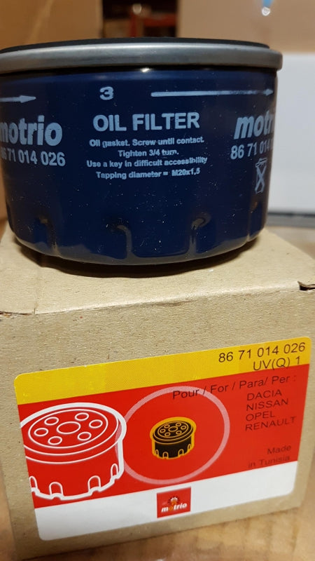 Original OE RENAULT Ölfilter 8671014026