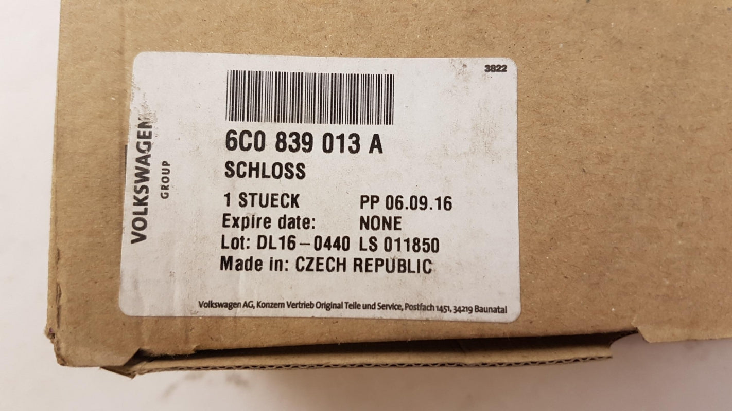 Original OE Volkswagen Türschloss 6C0839013A