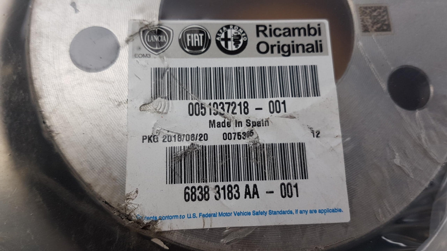 Original FIAT 500L 2012> Bremsscheibe (1 Stück) vorne 51937218