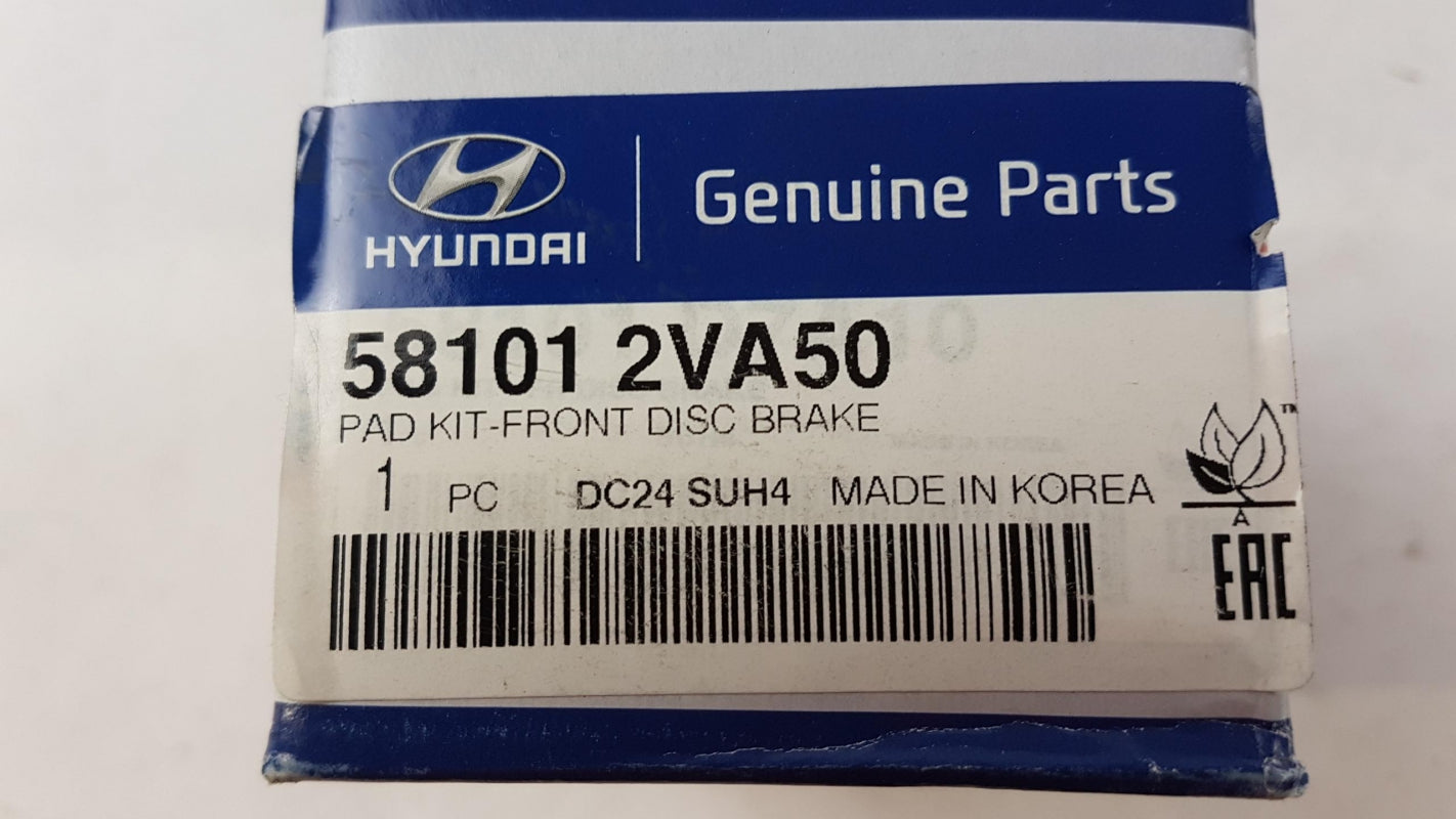 Original HYUNDAI Veloster '11-'12 Bremsbeläge Bremsklötze vorne 581012VA50