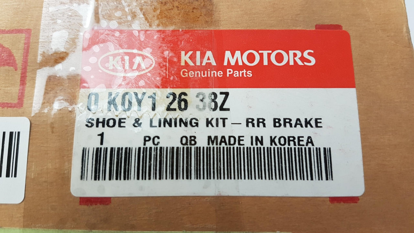 Original OE HYUNDAI/KIA Bremsbackensatz 0K0Y12638Z