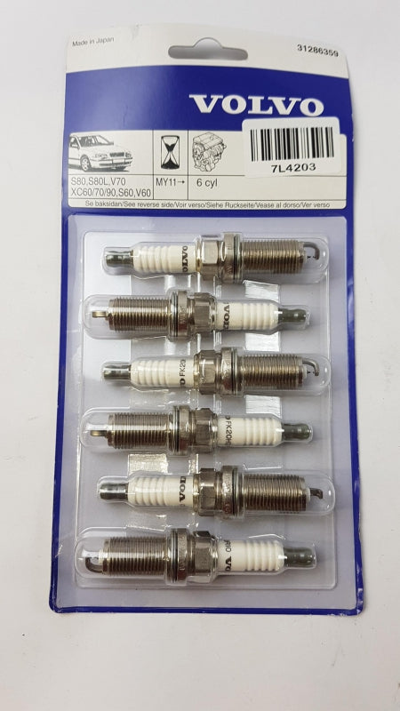 6X Original VOLVO V70 III V60 I XC60 I XC70 II XC90 I 6 Zyl.  Zündkerze 31286359