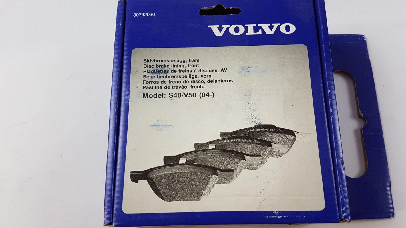 Original VOLVO C30 C70 S40 V50 Bremsbeläge Bremsklötze vorne 30742030