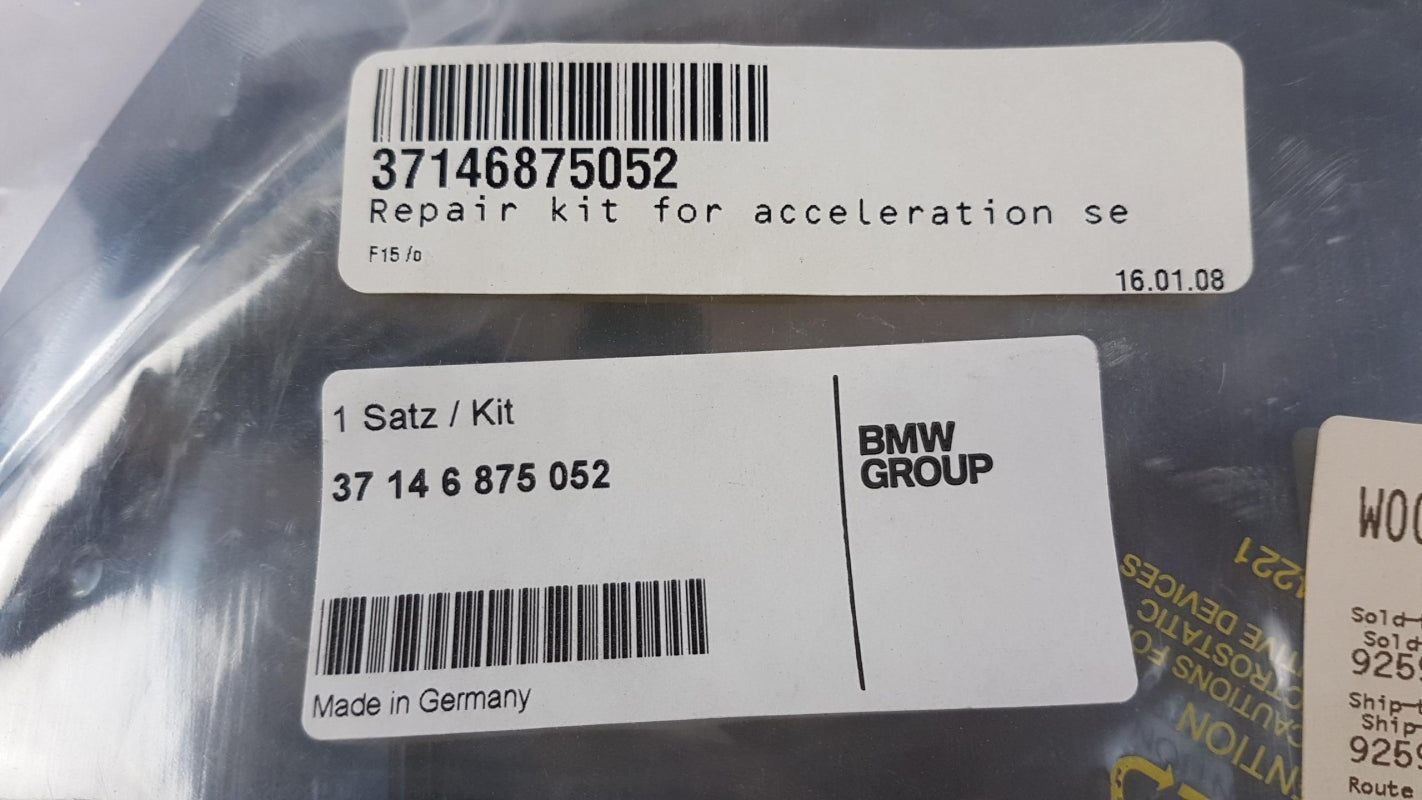 Original BMW X5 X6 Reparatursatz Beschleunigungssensor Hinten 37146875052