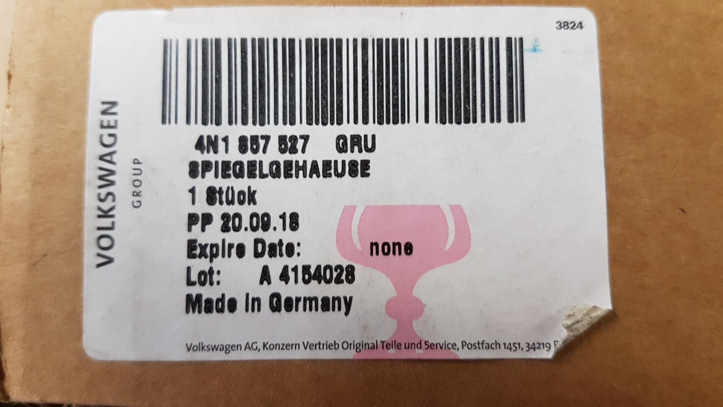 Original AUDI A6 4K A8 4N Spiegelkappe Abdeckung Rückspiegel Links 4N1857527GRU