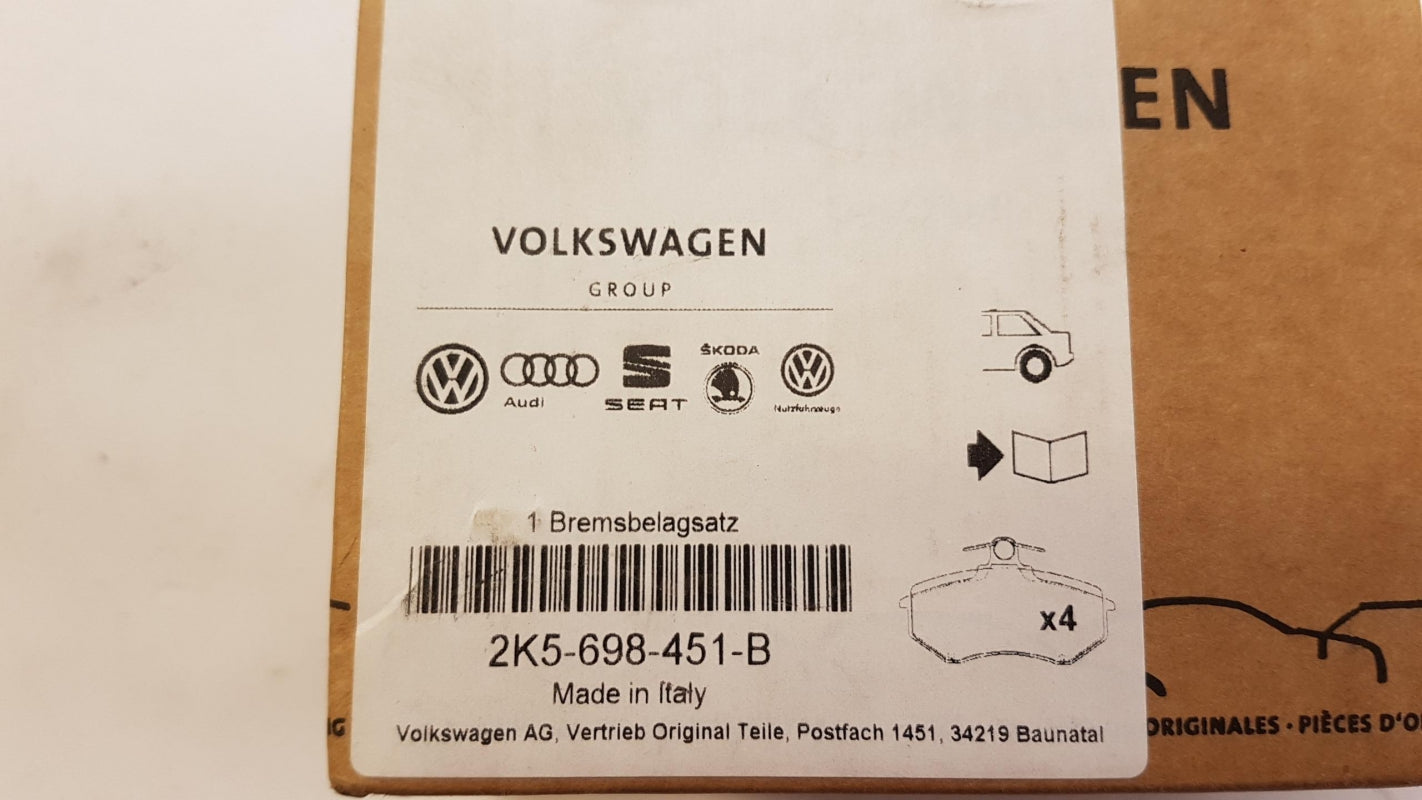 Original OE Volkswagen Bremsbeläge 2K5698451B