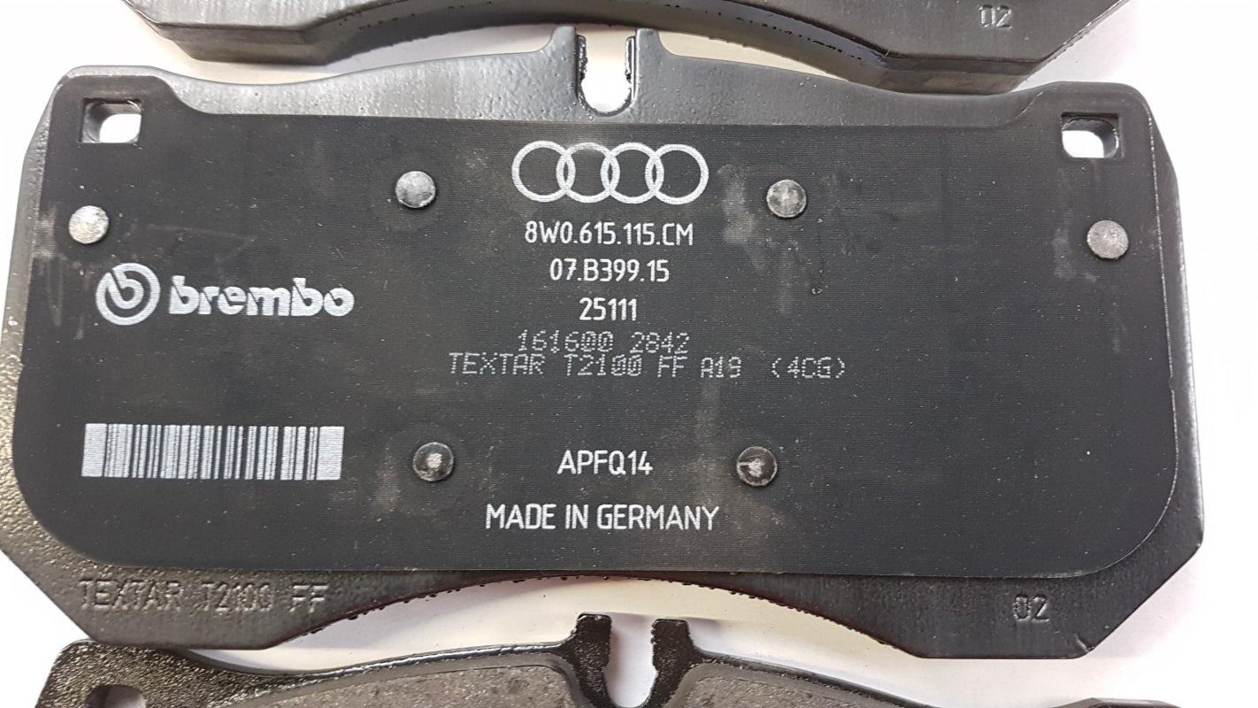 Original AUDI A6 V (2019-) A7 II (2019-) Bremsbeläge Satz Vorne 8W0698151AP