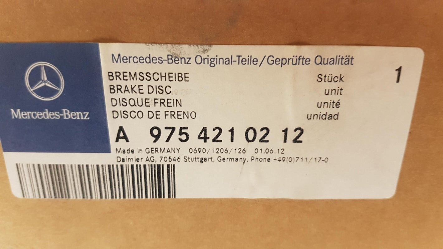 Original OE MERCEDES-BENZ Bremsscheibe (1 Stück) A9754210212