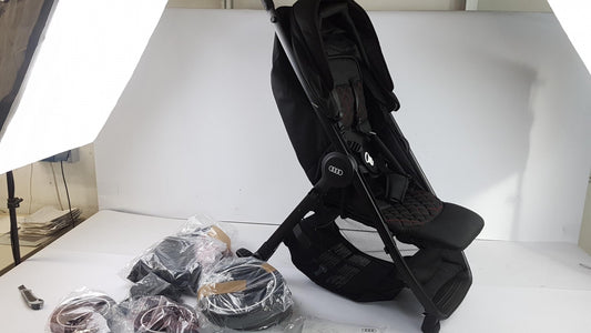 Original AUDI Kinderwagen schwarz Ein-Hand-Faltmechanismus 4M0019900