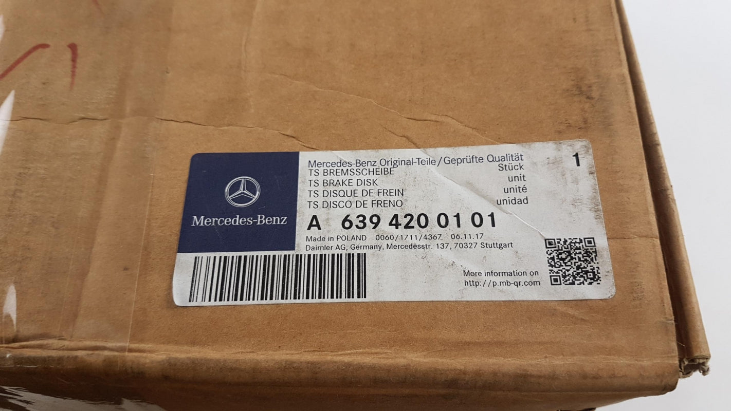 Original MERCEDES-BENZ Vito W639 Bremsscheiben + Bremsbeläge Vorne A6394200101