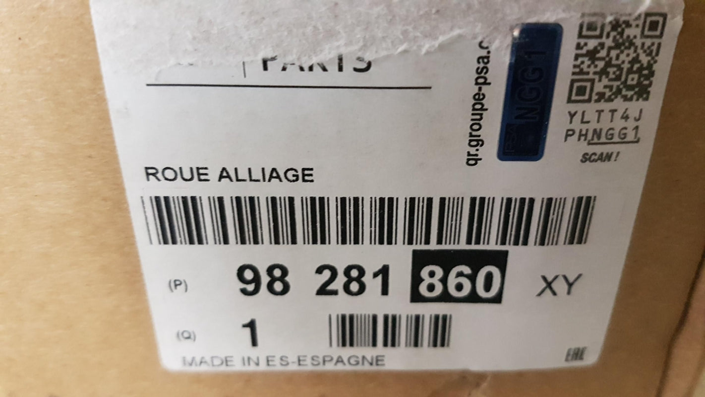 Original PEUGEOT 2008 MK II 2019-2025 Felge Salamanca 17" 98281860XY