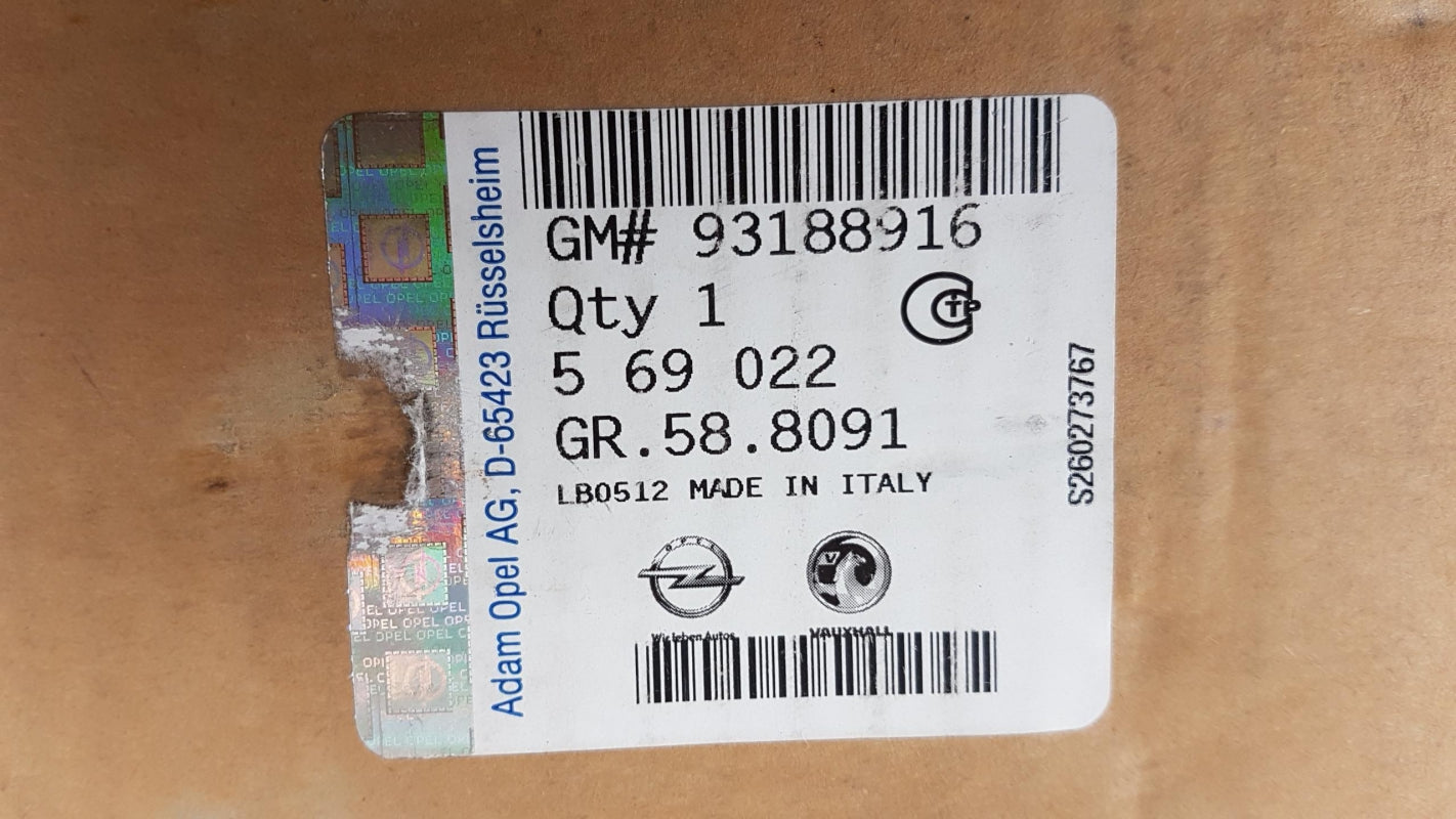 Original OE OPEL Bremsscheibensatz (2 Stück) 93188916