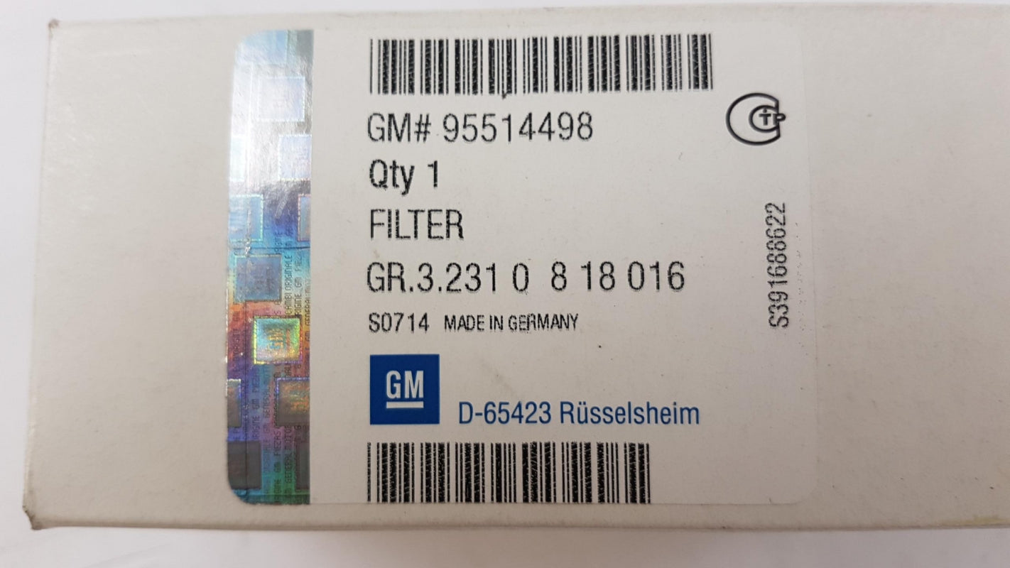 Original OE OPEL Kraftstofffilter 95514498