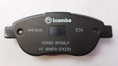 Original ABARTH 500 '08-'12 Bremsbeläge Bremsklötze vorne 5743721