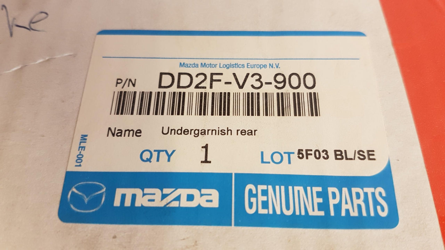 Original MAZDA CX-3 DK 2015- Unterfahrschutz hinten mattsilber DD2FV3900