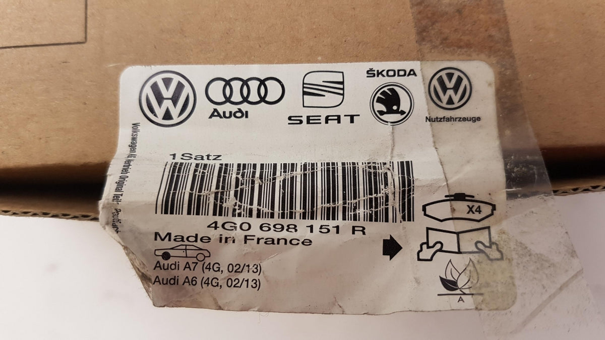 Original AUDI A6/S6 A7 Sportback 4G Bremsbeläge vorne 4G0698151R
