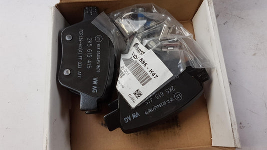 Original VW Caddy 2011-2015 Bremsbeläge Satz Hinten 2K5698451