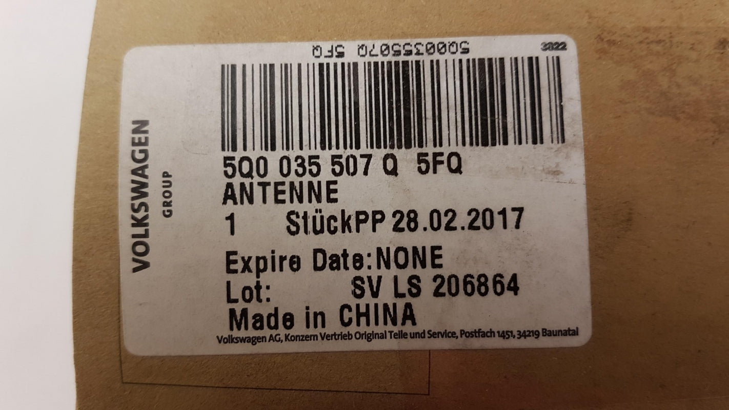 Original OE Volkswagen Antenne 5Q0035507Q5FQ