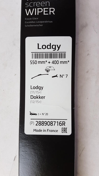 Original OE RENAULT Wischerblättersatz (2st) 288908716R