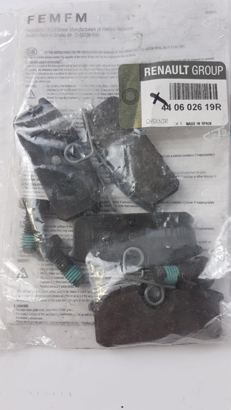 Original OE RENAULT Bremsbeläge 440602619R